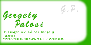 gergely palosi business card